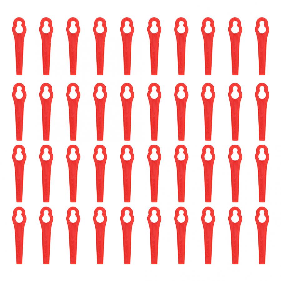 40Pcs Plastic Blade Set Replacement Blade for Cordless Grass Trimmer Strimmer Grass Trimmer Blade Cordless Grass Trimmer