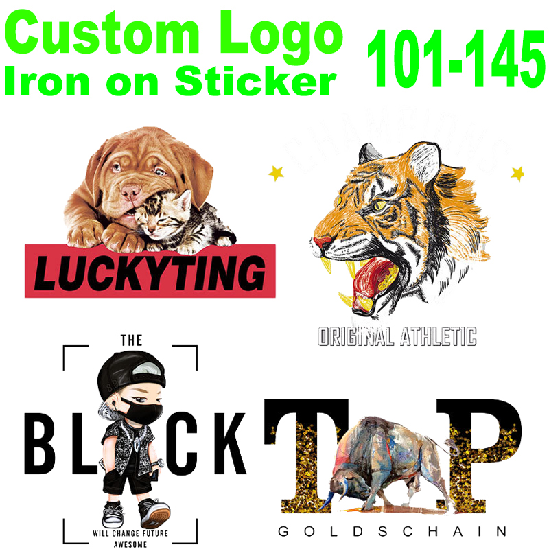 Custom Heat transfer  Patches fix Applique logo Iron On Sticker