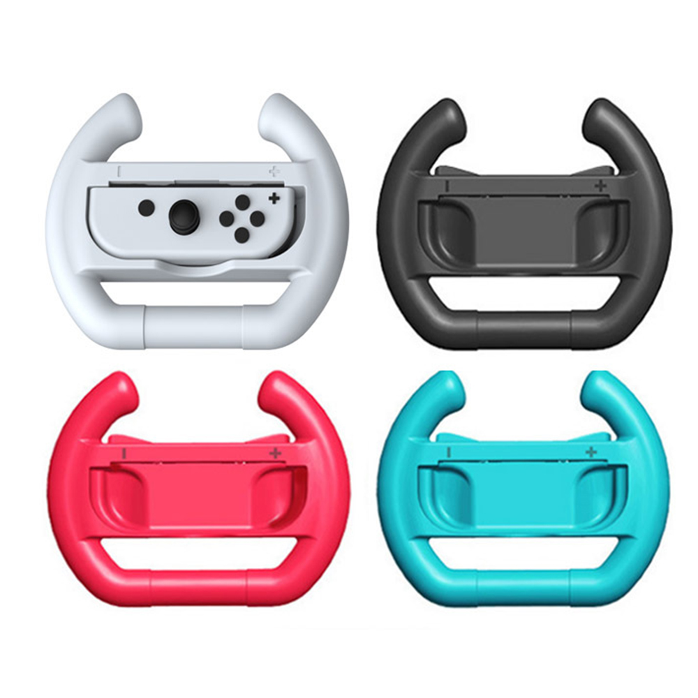 2PCS Joycon Controller Grip Racing Steering Wheel Handle Grips for Nintendo Switch OLED Joy-Con Controller Game Accessories