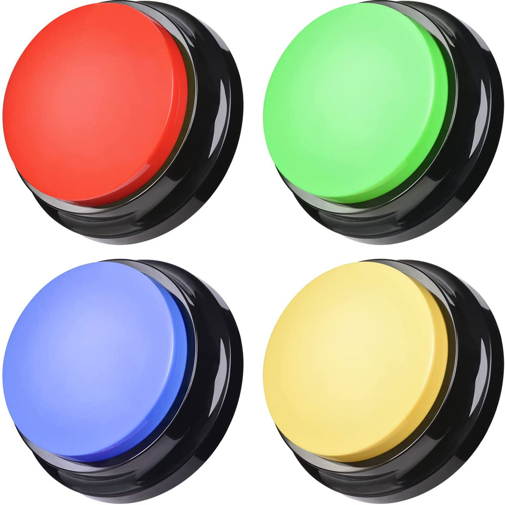 30 Second Record Playback Voice Button Communication Pet Training Buzzer Record Button for Dog Funny Gift for Study Office