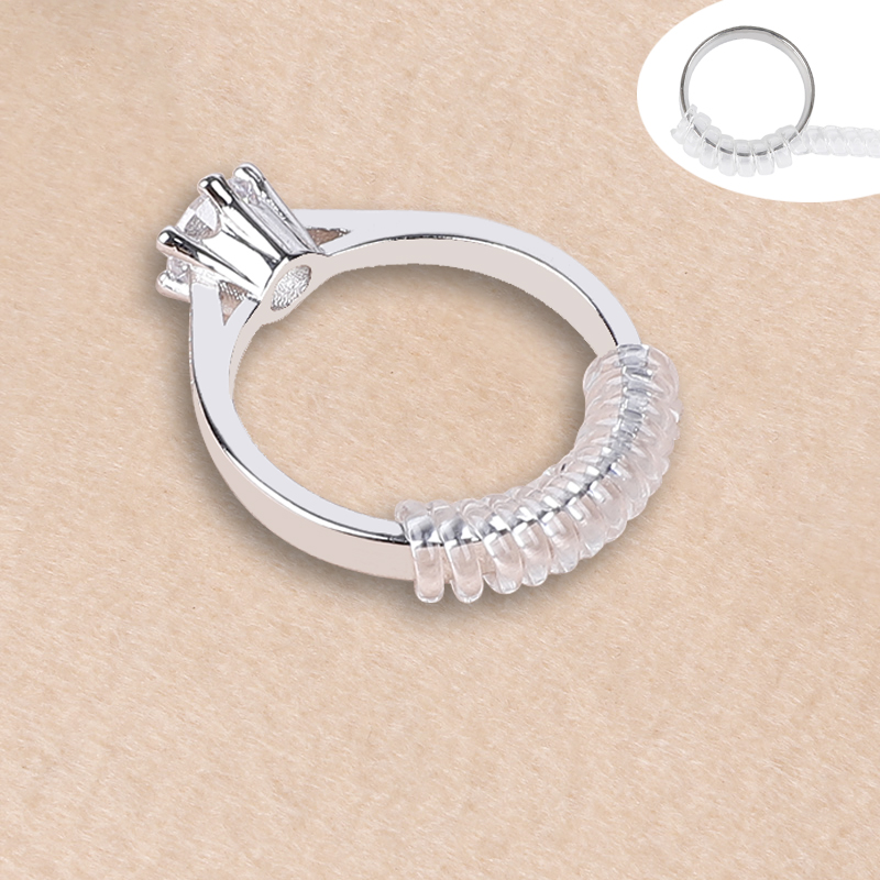 Jewelry Tools & Equipments 4pcs/set Spiral Based Ring Size Adjuster Guard Tightener Reducer Resizing Tool