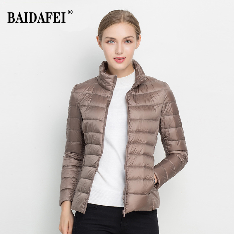  Women Spring Jackets 15 Colors Women's Lightweight Water-Resistant Packable Puffer Coat Down Short Jacket