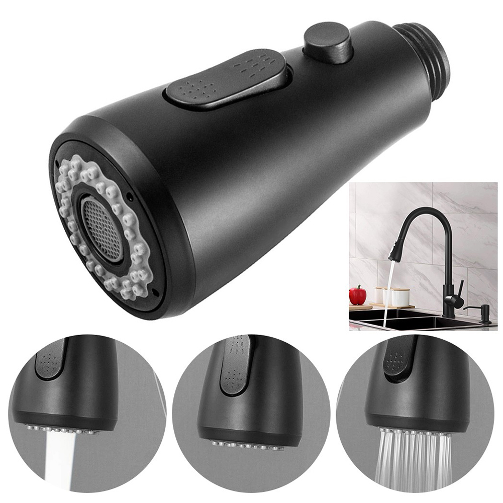 1PC Faucet Sprayer Head Pull Out Spray Shower Head Setting Kitchen Spare Replacement Tap Sprayer Black  Kitchen Faucets