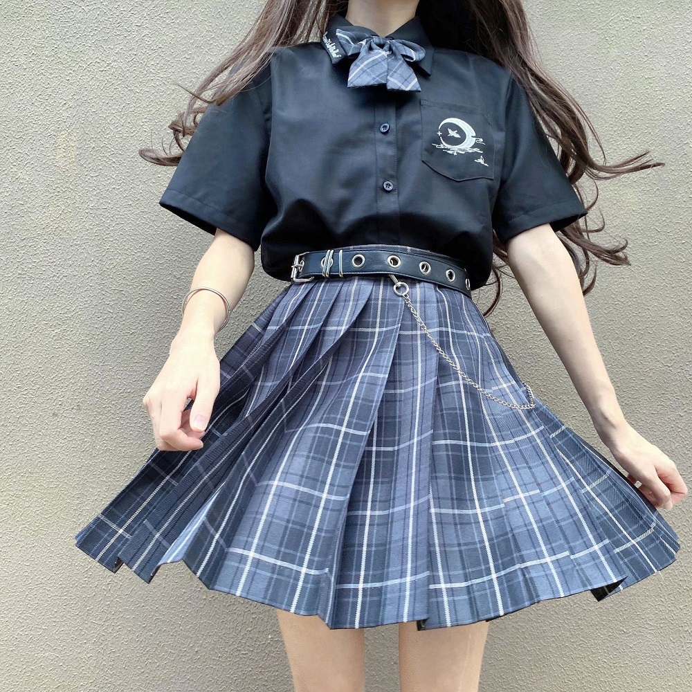 Plaid Skirt Women Pleated Skirt Mini Skirts Womens  Pink Black Tennis Skirt Goth Y2k  Style Faldas School Girl Uniform