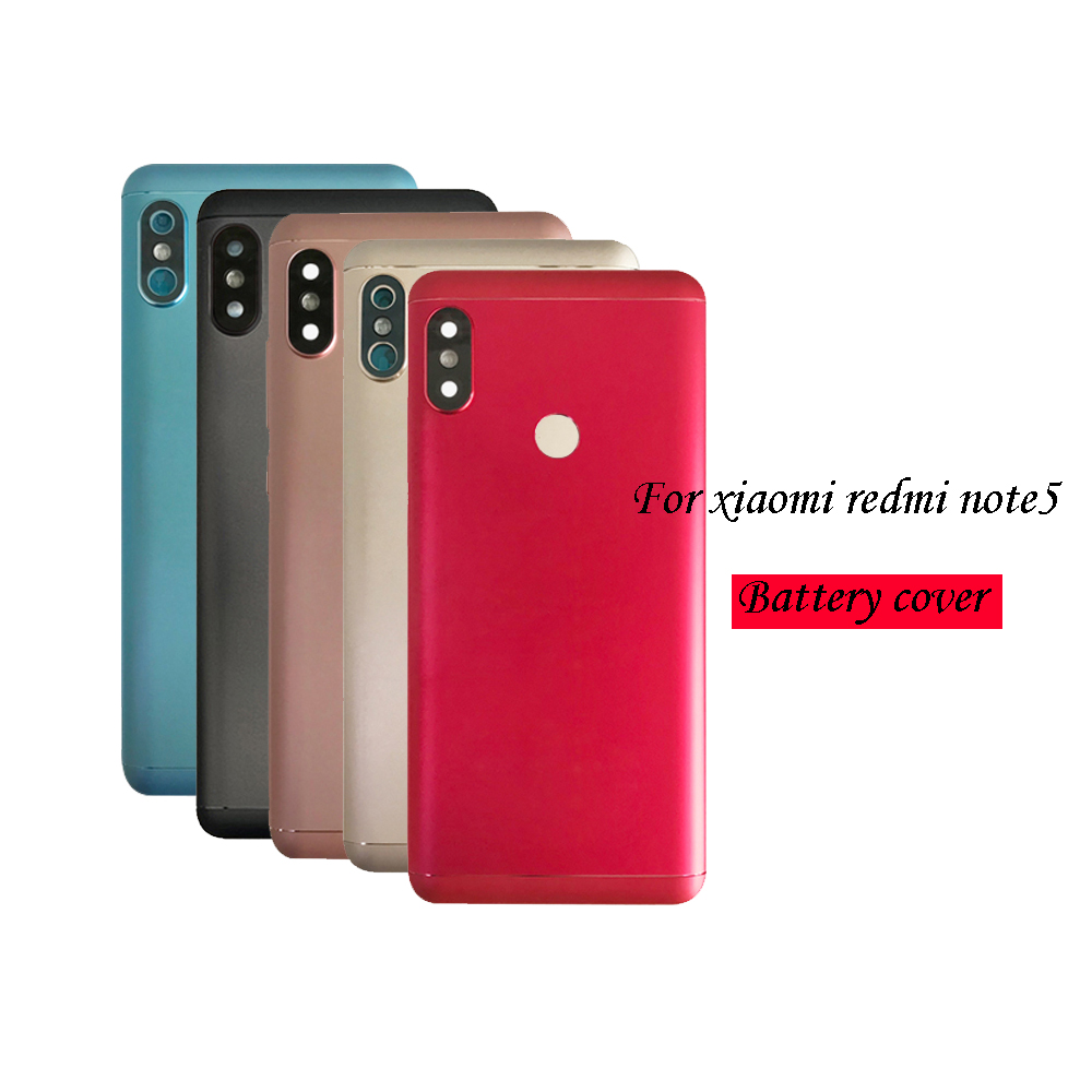 Battery Back Cover For Redmi Note 5 Battery Cover For Redmi Note 5 Pro Battery Cover Housing +Volume Power Buttons+Sim Card Slot