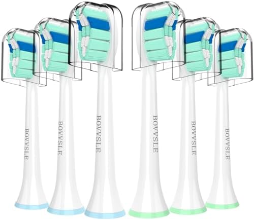 Replacement Toothbrush Heads for Philips Sonicare Replacement Heads, Electric Replacement Brush Head Compatible with Phillips Sonicare Electric Toothbrushs,for Philips Sonic Care Brush,6 Pack