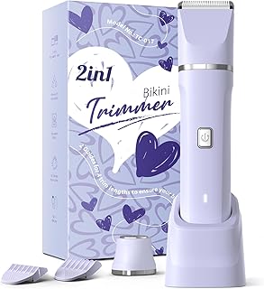 Electric Razors for Women - Wet/Dry Womens Electric Shaver for Legs, Replaceable Body Hair Blade Heads&Hair Remover for Face Head, No Nick, No Cut, No Razor Burn, Purple