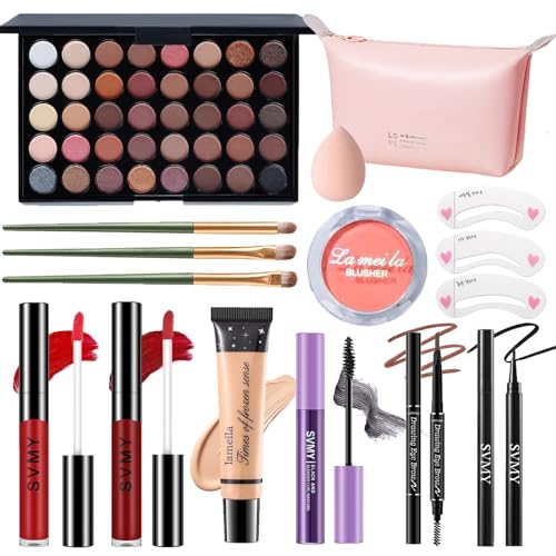 Makeup Set for Women, Makeup Full Kit for Beginners & Professionals, Travel Makeup Set for Teens & Adults, Makeup Gift Set for Girls, Eyeshadow Palette, Lip Gloss, Face Makeup, Eye Makeup