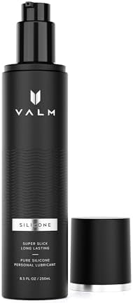 Valm Silicone Lube, Long Lasting, Silicone-Based Personal Lubricant for Men, Women, & Couples, 8.5 Fl Oz