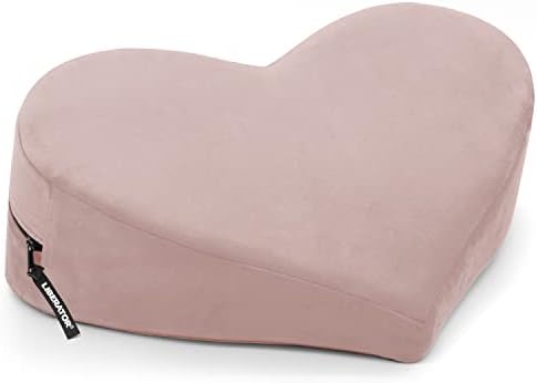 Liberator Heart Wedge Sensual Positioning Pillow - Microvelvet Rose 14088