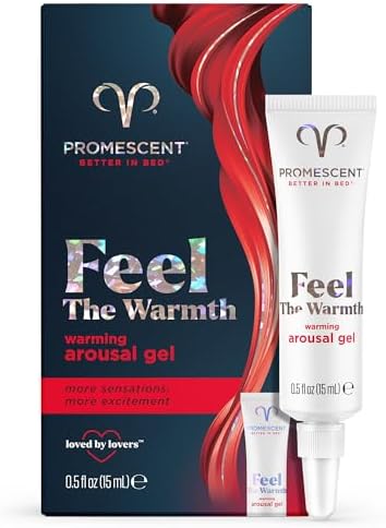 Promescent Warming Lube for Women for New Sensations, Intimate Adult Lube, Warming Lubrification Non Sticky, Arousal Gel for Her, Warming Lubricant, 75 Applications (15ml)