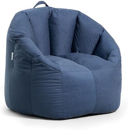 Big Joe Milano Lenox Denim Cobalt Beanbag Chair