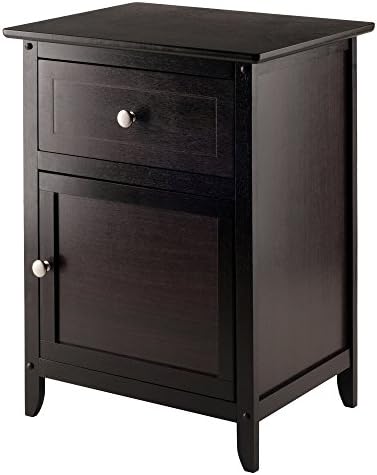Winsome Eugene Accent Table, 18.90"W x 14.96"D x 25"H, Espresso