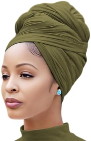 Head Wraps for Black Women Stretch Turban Headwraps Scarf Hair Wraps Head Scarf for Locs Braids