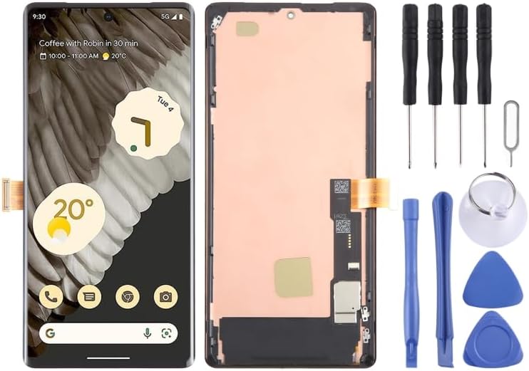 Mobile Phone Replacement Spare Parts for Google Pixel 7 Pro GP4BC GE2AE OLED LCD Screen Digitizer Full Assembly with Frame Mobile Displays