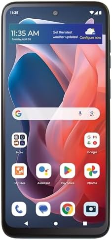 Tracfone | Motorola moto g Play 2024 | Locked | 64GB | 5000mAh Battery | 50MP Quad Pixel Camera | 6.5-in. HD+ 90Hz Display | Sapphire Blue