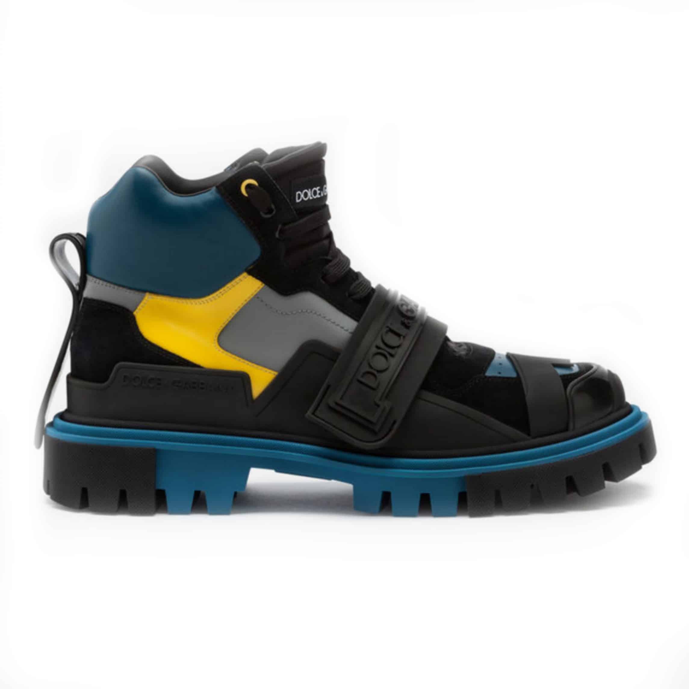 DOLCE & GABBANA LOGO STRAP TREKKING BOOTS – DG54