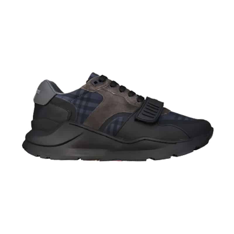BURBERRY GREY VINTAGE CHECK SNEAKERS – BBR097