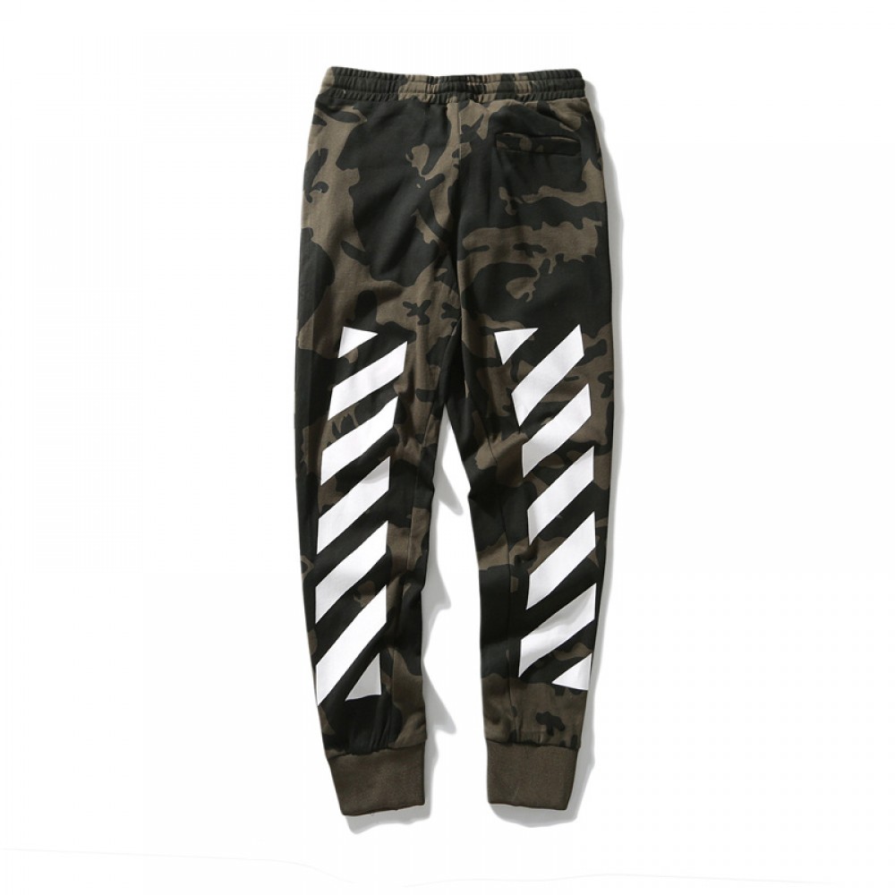 A+ Quality OFF-WHITE Casual Camo Jogger Track Pants