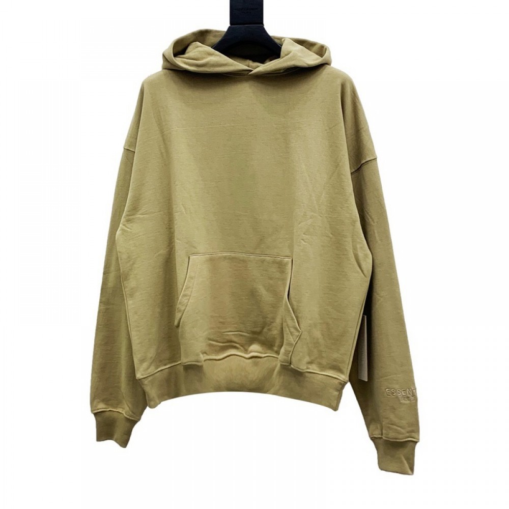A+ Quality Fear of God Reflective logo Hoodie Green